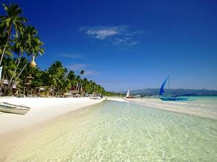 Weißer Sandstrand Boracay